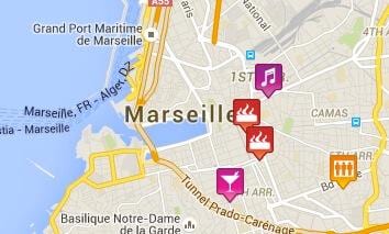 mapa de gay de Marsella