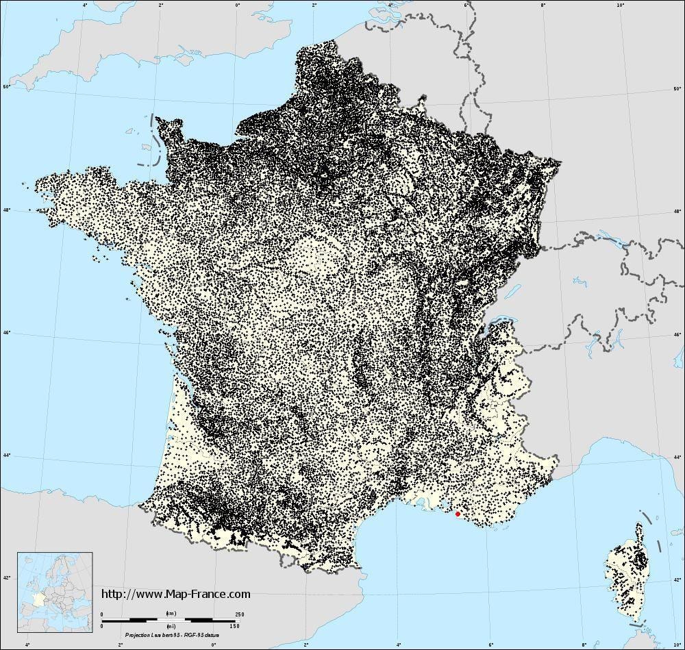 mapa de Marsella municipis