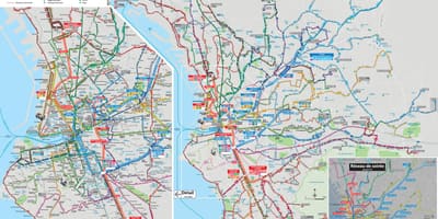 Marsella autobús mapa de rutes