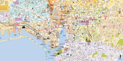 Mapa de Marsella sobre el jardí 