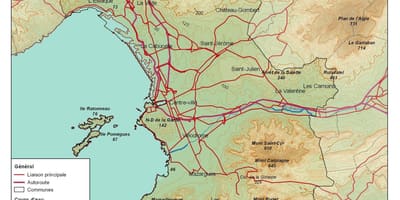 Mapa topogràfic de Marsella